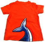 Tmavooranžové tričko se žralokem zn. George