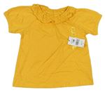 Žluté tričko s volánky Matalan