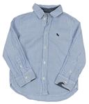 Modro-bílá pruhovaná krepová košile H&M