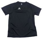 Černé funkční sportovní tričko s logem erima 