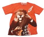 Korálové tričko s lvem 