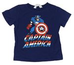 Světlemodré tričko Capitan America H&M