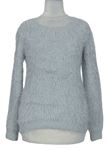 Dámský šedý chlupatý svetr Select 