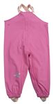 Růžové nepromokavé laclové kalhoty s hvězdicemi Kuniboo