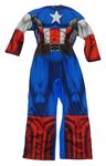 Kostým - Modro-červený vycpaný overal - Capitan America George