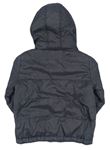 Šedo-černá šusťáková přechodová bunda s kapucí zn. M&Co.