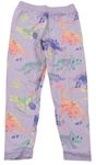 Lila pyžamové kalhoty s dinosaury M&S