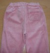 Růžové sametové kalhoty zn. Mothercare