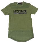 Khaki sportovní tričko s logem McKenzie