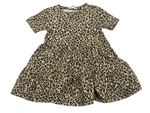 Pískové šaty s leopardím vzorem River Island