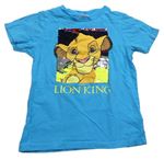Azurové tričko se Simbou a překlápěcími flitry Disney