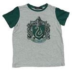 Šedo-zelené tričko Harry Potter