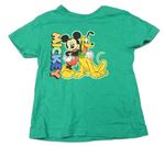 Zelené tričko s Mickey Disney