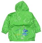 Zelená nepromokavá bunda s nápisy a kapucí zn. Step in