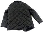 Černá prošívaná šusťáková zateplená bunda s výšivkou zn. Debenhams