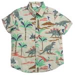 Béžová košile s dinosaury M&S