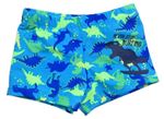 Tyrkysovo-zeleno-modré nohavičkové plavky s dinosaury Kiki&Koko