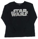 Černé pyžamové triko s nápisy - Star Wars 