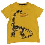 Hořčicové tričko s dinosaurem F&F