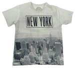 Šedé tričko s městem Urban