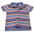 Modro-barevné pruhované polo tričko Ralph Lauren