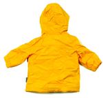 Žlutá šusťáková pod/zimní bunda s kapucí zn. Nutmeg 