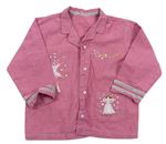 Růžová plátěná bunda s vílou M&S