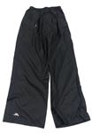 Černé šusťákové nepromokavé outdoorové kalhoty TRESPASS