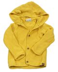 Žlutý propínací svetr s kapucí Topolino
