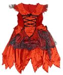 Kostým- Červeno-černé šaty vel.128-140