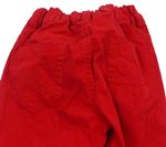 Červené plátěné skinny kalhoty zn. Denim Co.