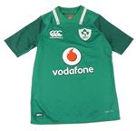 Zelené sportovní funkční tričko s logem Canterbury
