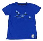 Modré tričko s lodičkami Next