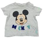 Šedé tričko s Mickeym Disney