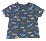 Šedé tričko s dinosaury Primark