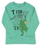 Zelené triko s dinosaury C&A