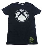 Černé tričko s X-box z překlápěcích flitrů Primark