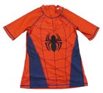 Červeno-tmavomodré UV tričko se Spidermanem Marvel