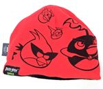 Černo-červená oboustranná čepice s Angry Birds