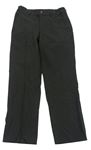 Černo-béžové pruhované společenské kalhoty C&A
