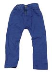 Modré vzorované plátěné kalhoty Zara