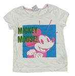 Bílé melírované tričko s Mickey Next
