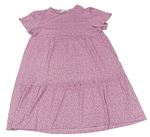 Růžové puntíkované šaty Primark