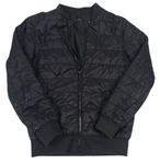 Černá šusťáková prošívaná zateplená bunda H&M