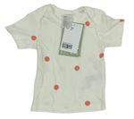 Smetanovo-jahodové puntíkaté tričko H&M