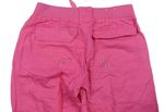 Růžové lněné crop roll-up kalhoty zn. New Look