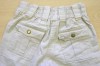 Béžové riflové kalhoty s falešným páskem zn. Adams