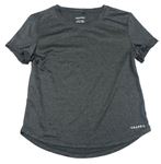 Tmavošedé melírované sportovní tričko USA Pro