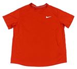 Červené funkční sportovní tričko Nike 
