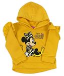 Žlutá mikina s Mickeym a kapucí Disney